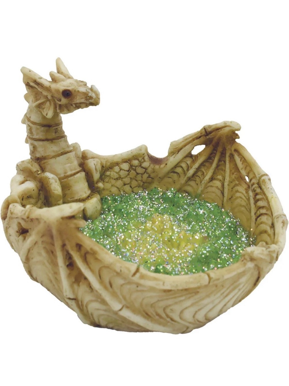 Fujima Bone Dragon Green Glittering Ashtray